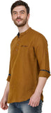 Mens Brown Color Slim Fit Kurta