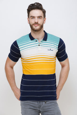 Half Sleeves Polo Neck Neck Slim Fit T-Shirt